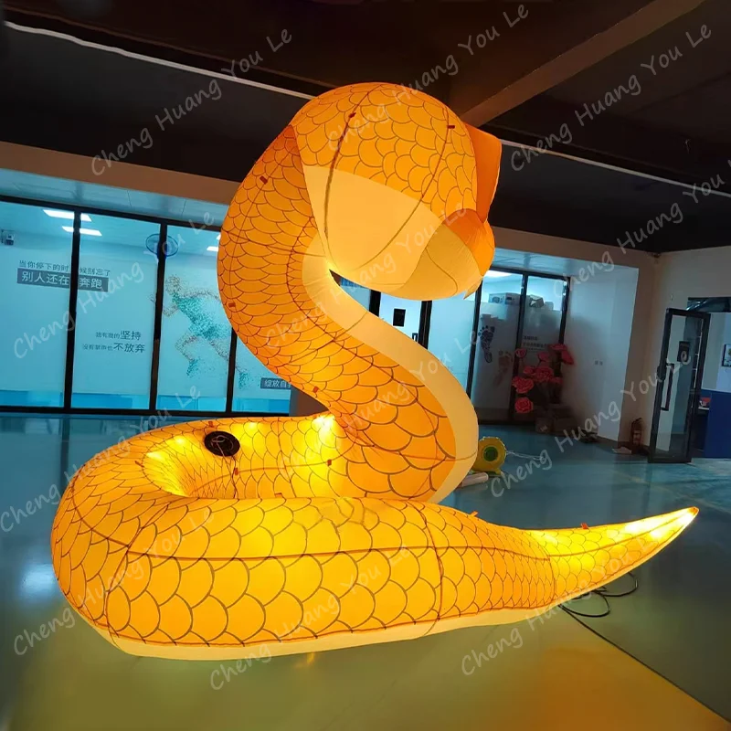 Cobra inflável da China 2025 cobra da sorte ano mascote animal Chinatown decoração de celebração de ano novo chinês