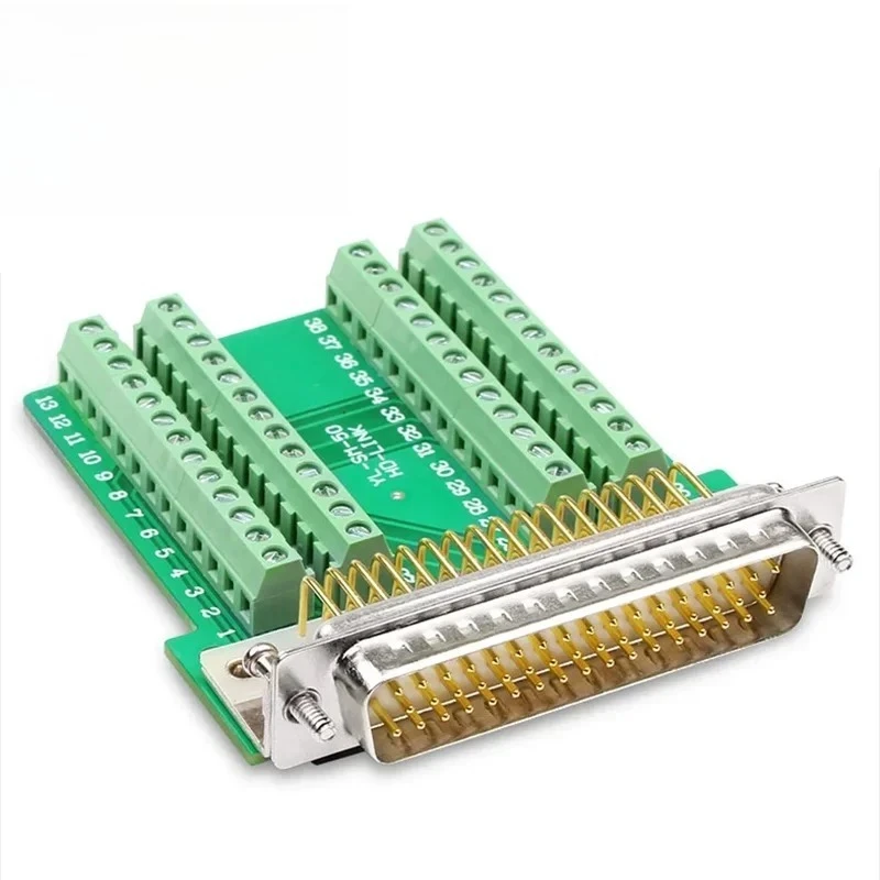 YL-WMM50-F DB50 50Pin Solderless Terminal Block Adapter Female DB50 Breakout Board Connector