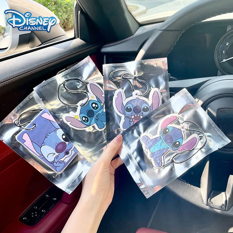 Disney Stitch Car Perfume Pendant Kawaii Stitch Air Freshener Auto Interior Fragrance Lasting Aromatherapy Party DIY Decorations