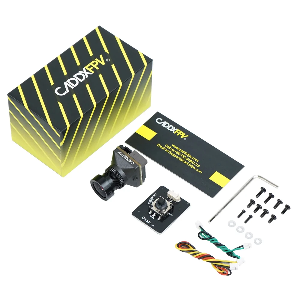 

Аналоговая камера FPV Caddx Fpv Ratel Pro 4,5 В-27 В 1500TVL Blacklight