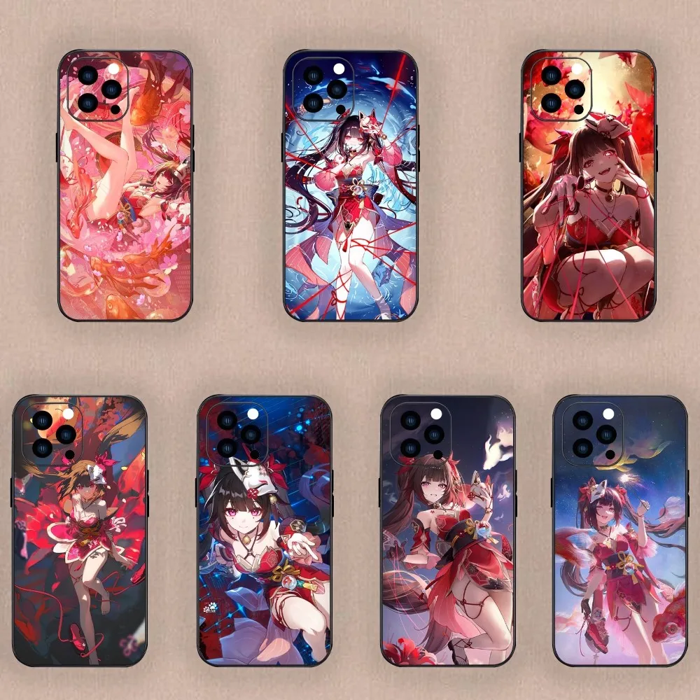 Game H-Honkai Cute S-Sparkle Phone Case For Samsung S24 S23 S22 S21 S20 Plus Ultre Note S20 FE Black Shell