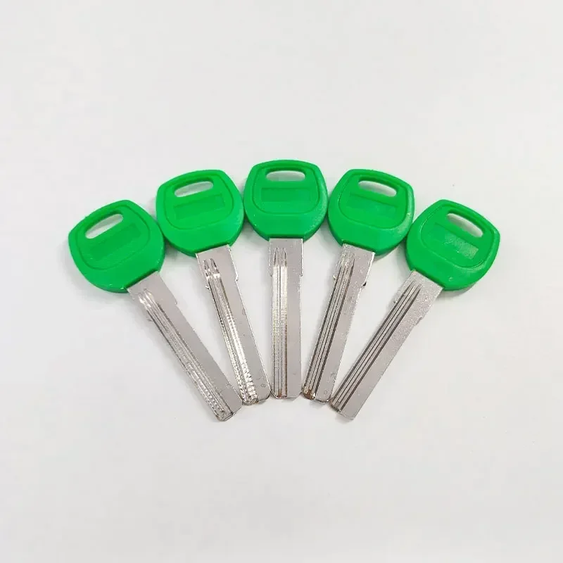 5/10/50/100 Pcs Hi-Rel Baodean Key 51mm Door Key Blanks Intercom Lock House Room Copper Plastic Empty Copy Green