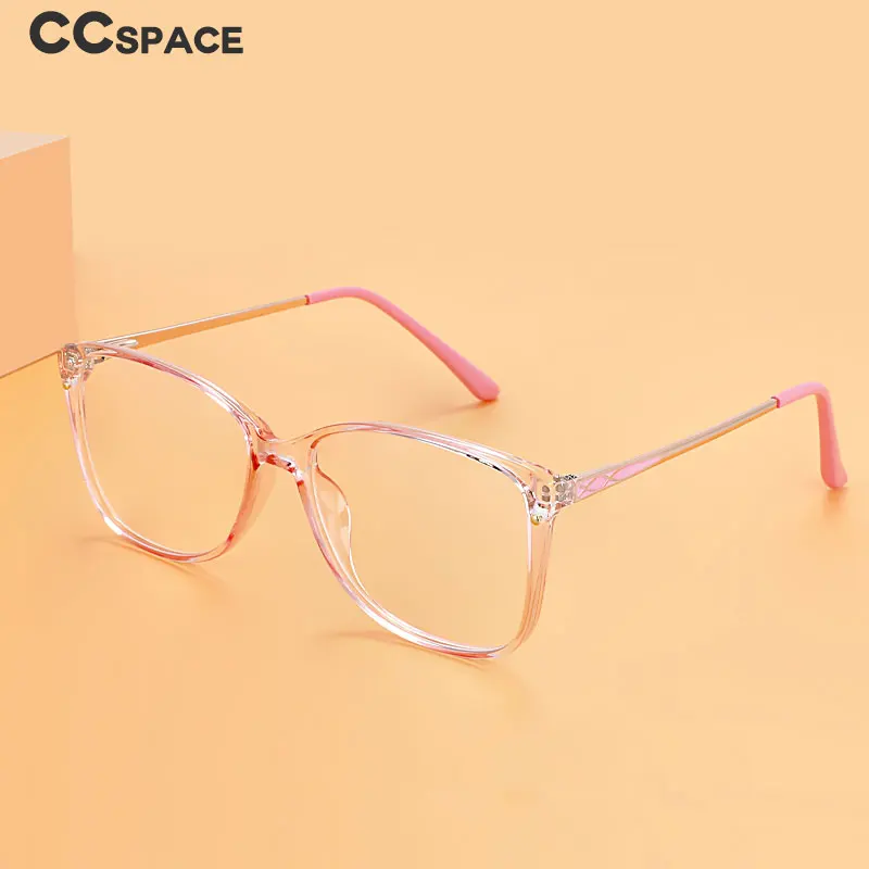49587 Women Transparent Glasses Anti Blue Light Computer Gaming Tr90 Anti Ray Eyeglasses Luxury Fashion Purple Eyewear