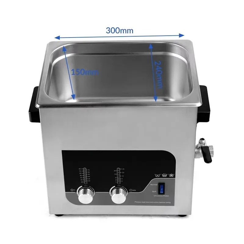 Industrial Ultrasonic Cleaner with Adjustable Heater Timer for Manufacturing Metal Parts Molds Commercial Components Cleaning