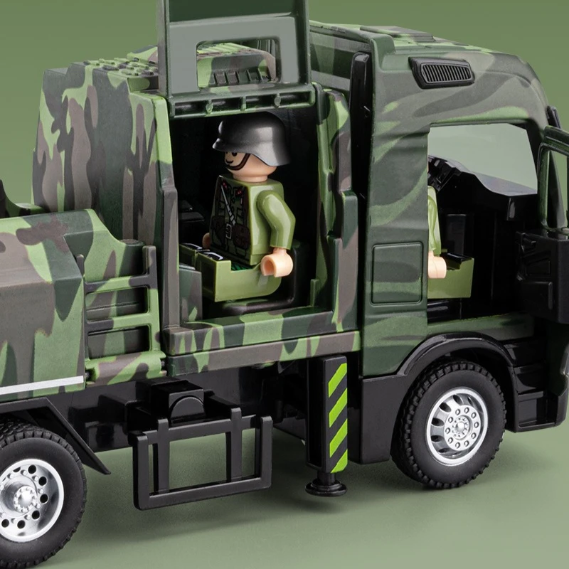 Symulacja 1/32 Samochód Pancerny Zabawka Odlew Stop Dźwięk i Światło Pojazd Zabawka dla Dzieci Prezent Urodzinowy Kolekcja Miniaturowa Samochód