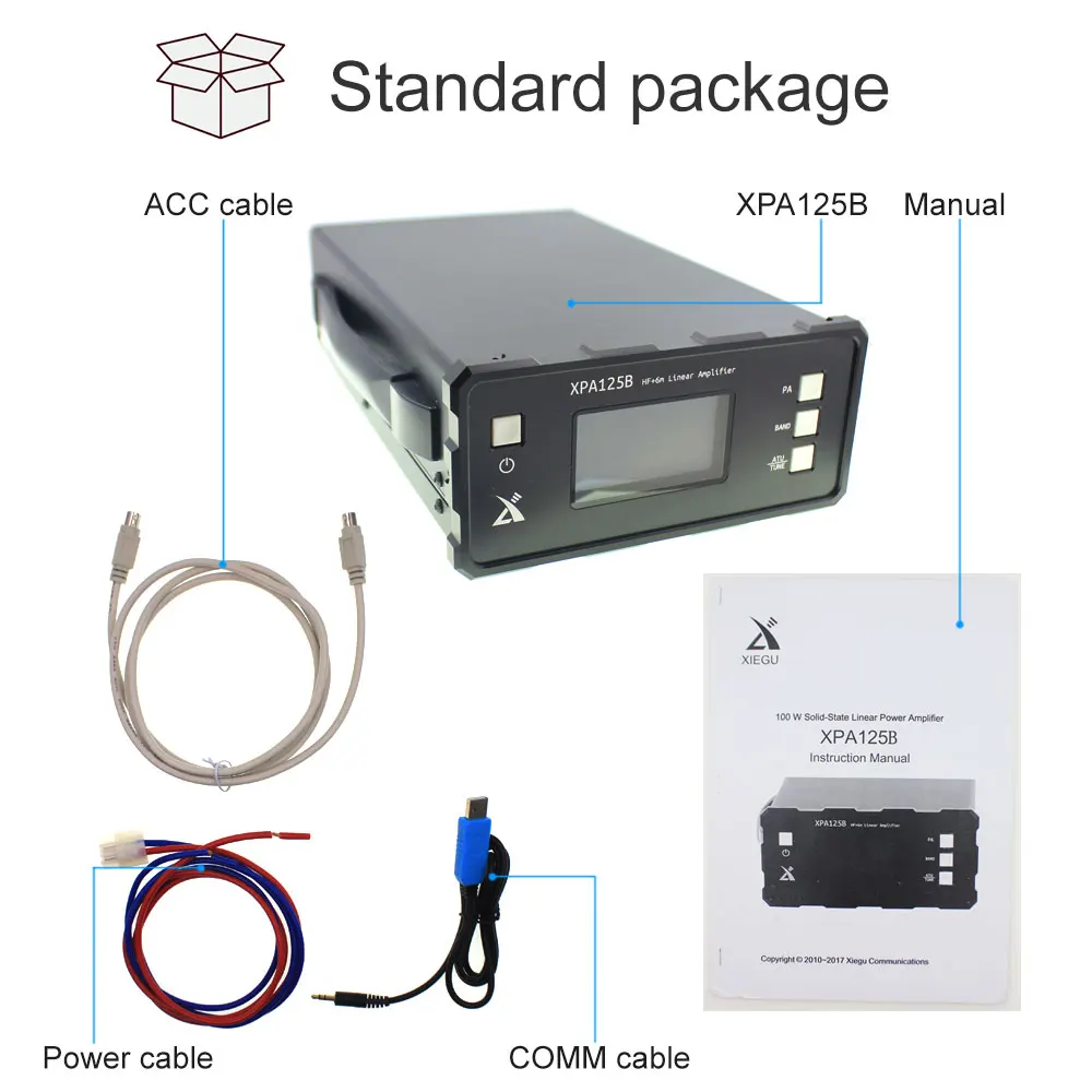 Imagem -06 - Xiegu-amplificador de Potência de Rádio Todo-em-um do hf da Máquina Transceptor para X5105 X108g G1m G90 100w cb 27mhz pa Original