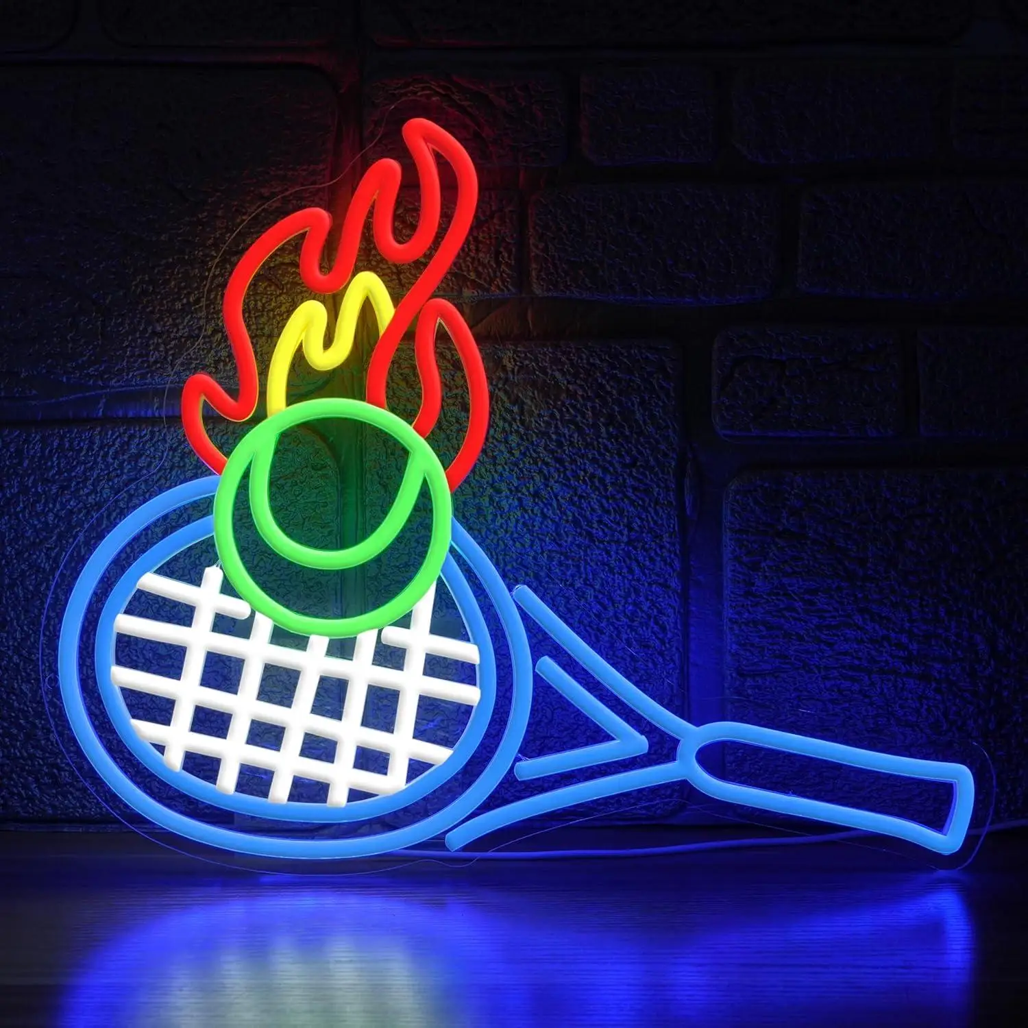 

Tennis Neon Sign Sports USB Powered LED Dimmable Neon Lights for Sports Club Gym Wall Decor Tennis Lovers Gift Wall Lights