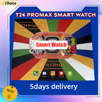 New T24 Promax Novo smartwatch quadrado Amoled com IP68 à prova d'água, chamadas Bluetooth, monitoramento de fitness