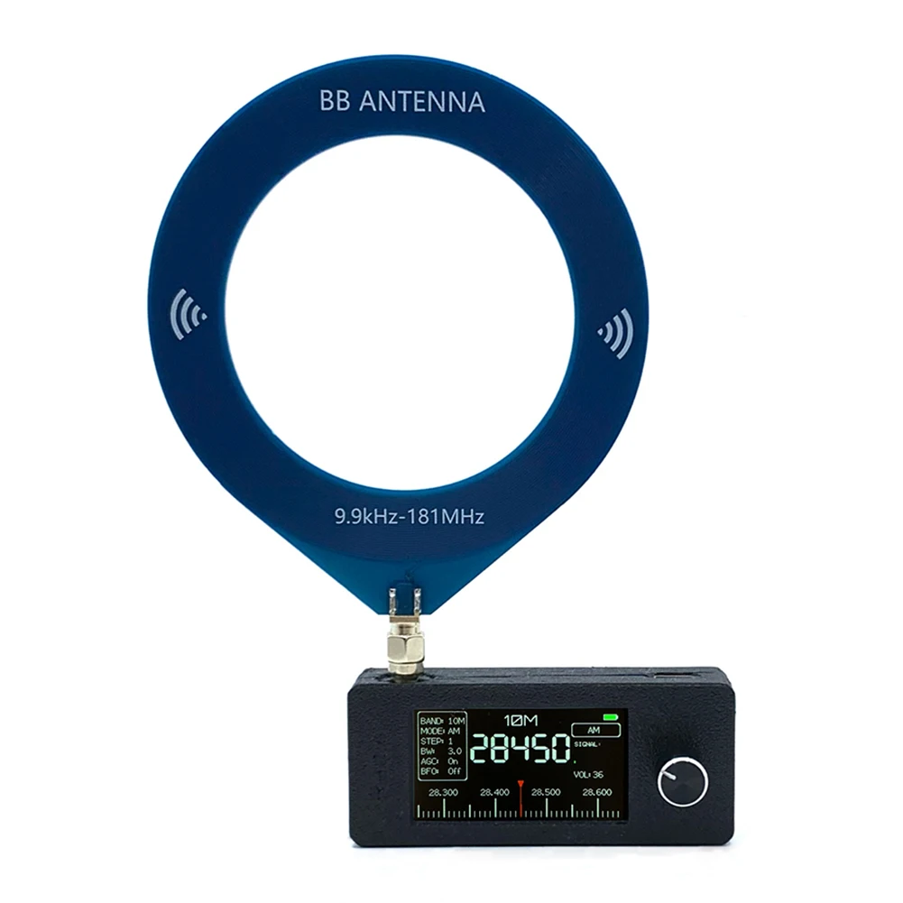 

Ultra-Portable SI4732 DSPs Radio 1.9" HD IPS Display 800mAh Battery, Loop Antenna Support AM/FM/LSB/USB Modes PETGs Shell Type-C