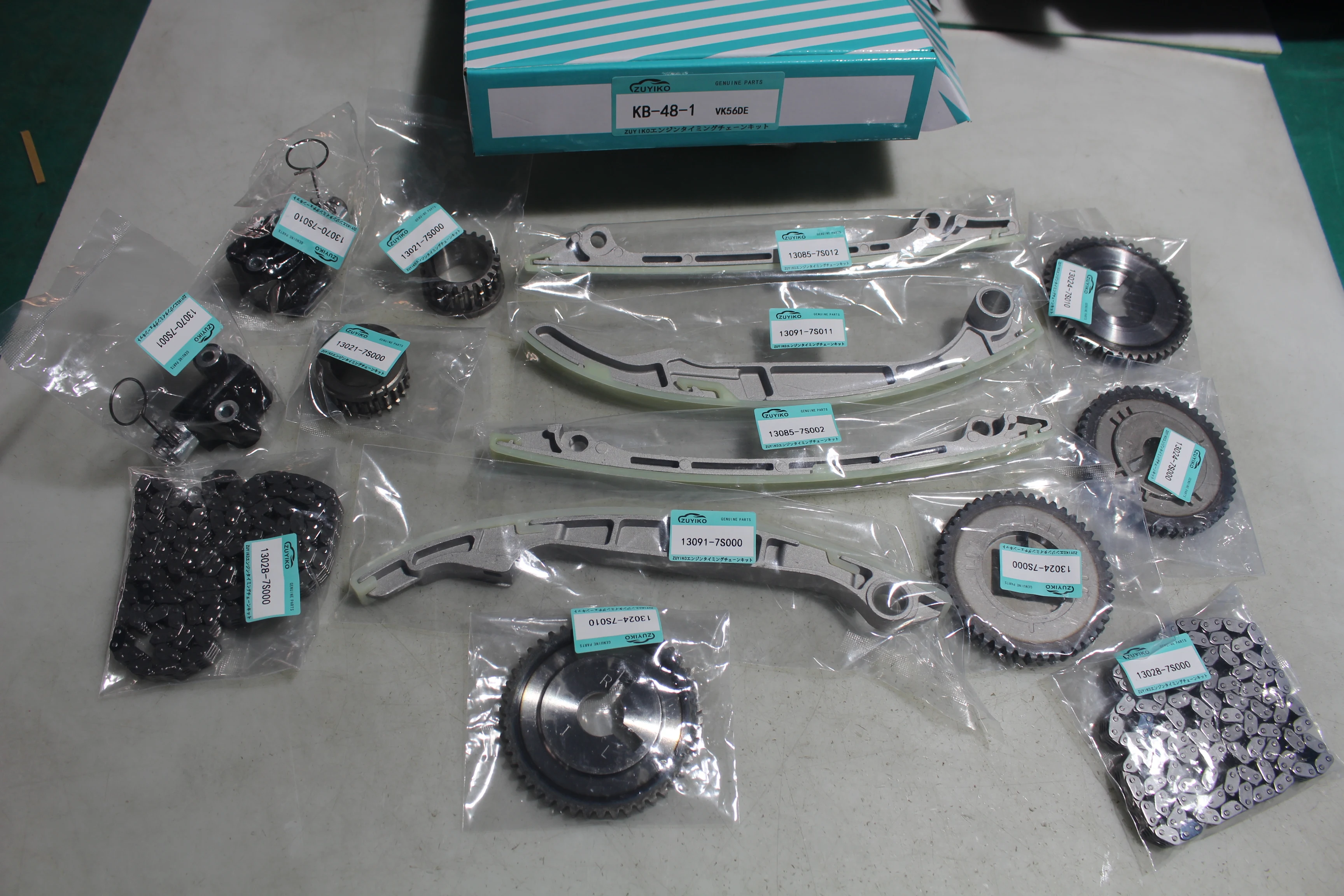 Vk56 مجموعة سلسلة التوقيت لنيسان باترول سيرينا باثفندر إنفينيتي Qx56 V8 5.6L VK56DE المحرك 13028-7s000 KB-48