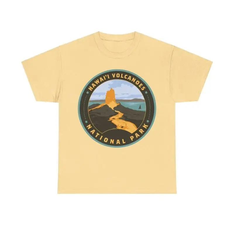 

Hawaii Volcanoes National Park Round Logo T shirt
