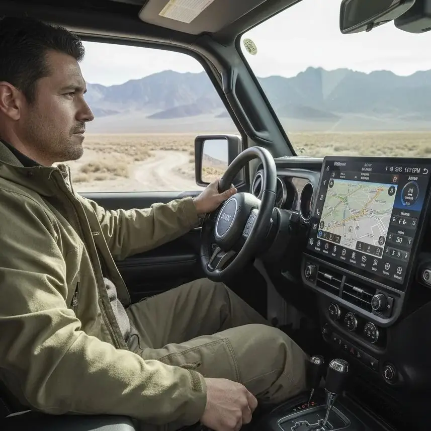 

16,8-дюймовый автомобильный радиоприемник с CarPlay и Android Auto для Jeep Wrangler 2011-2017 годов выпуска, GPS-навигация, мультимедийный стереоплеер, головное устройство