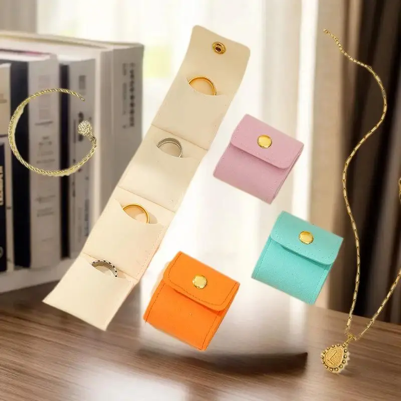 

Портативная мини-сумка-органайзер для украшений с несколькими отделениями для колец, ожерелий, сережек, дорожная сумка для хранения