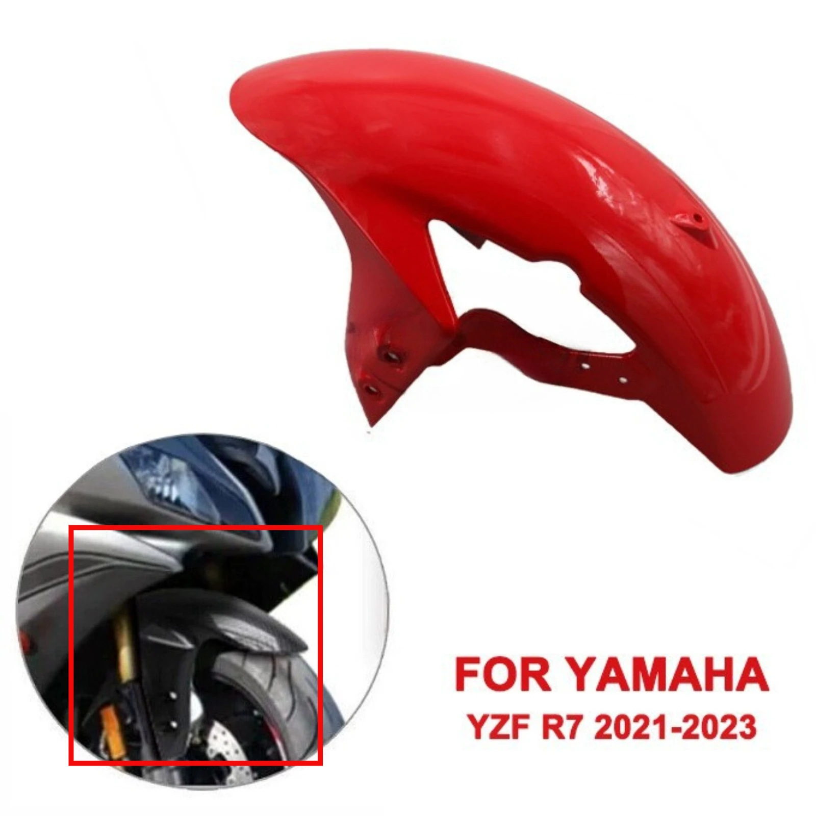 

For YAMAHA YZF R7 2021-2023 Motorcycle Splash Guard Front Wheel Hugger Fender Mudguard Mud Splash Mud Guard Cover - Fairing