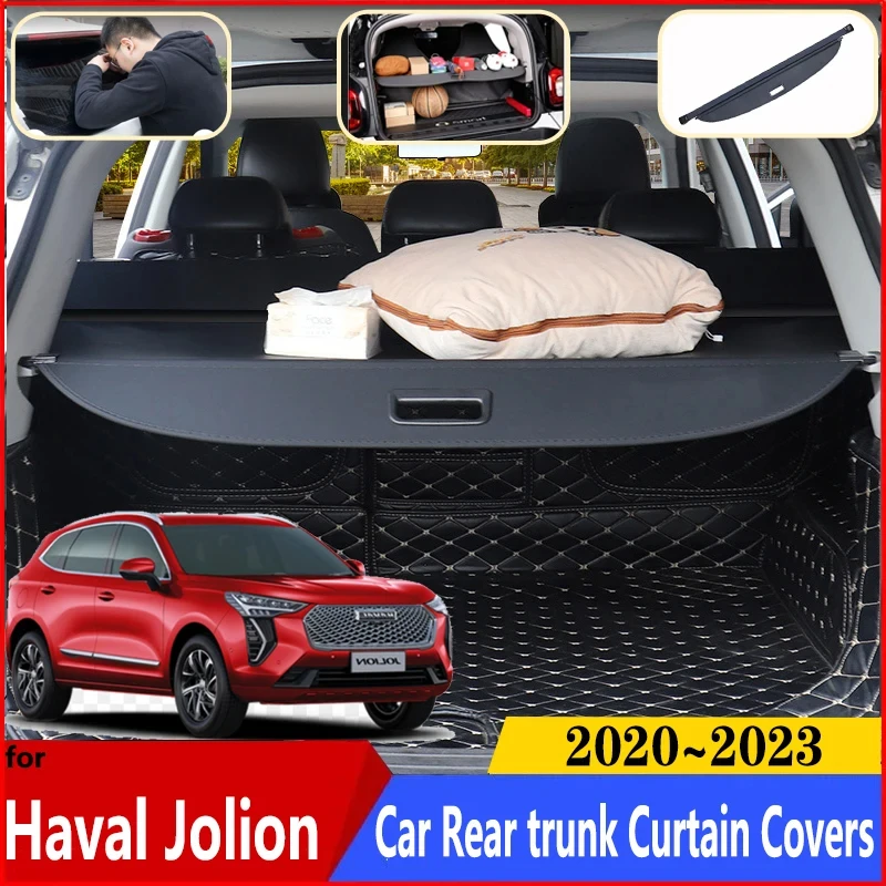 

Car Trunk Curtain For Haval Jolion Chulian 2020 2021 2022 2023 Car Trunk Luggage Curtain Cargo Covers Anti-peeping Accessories