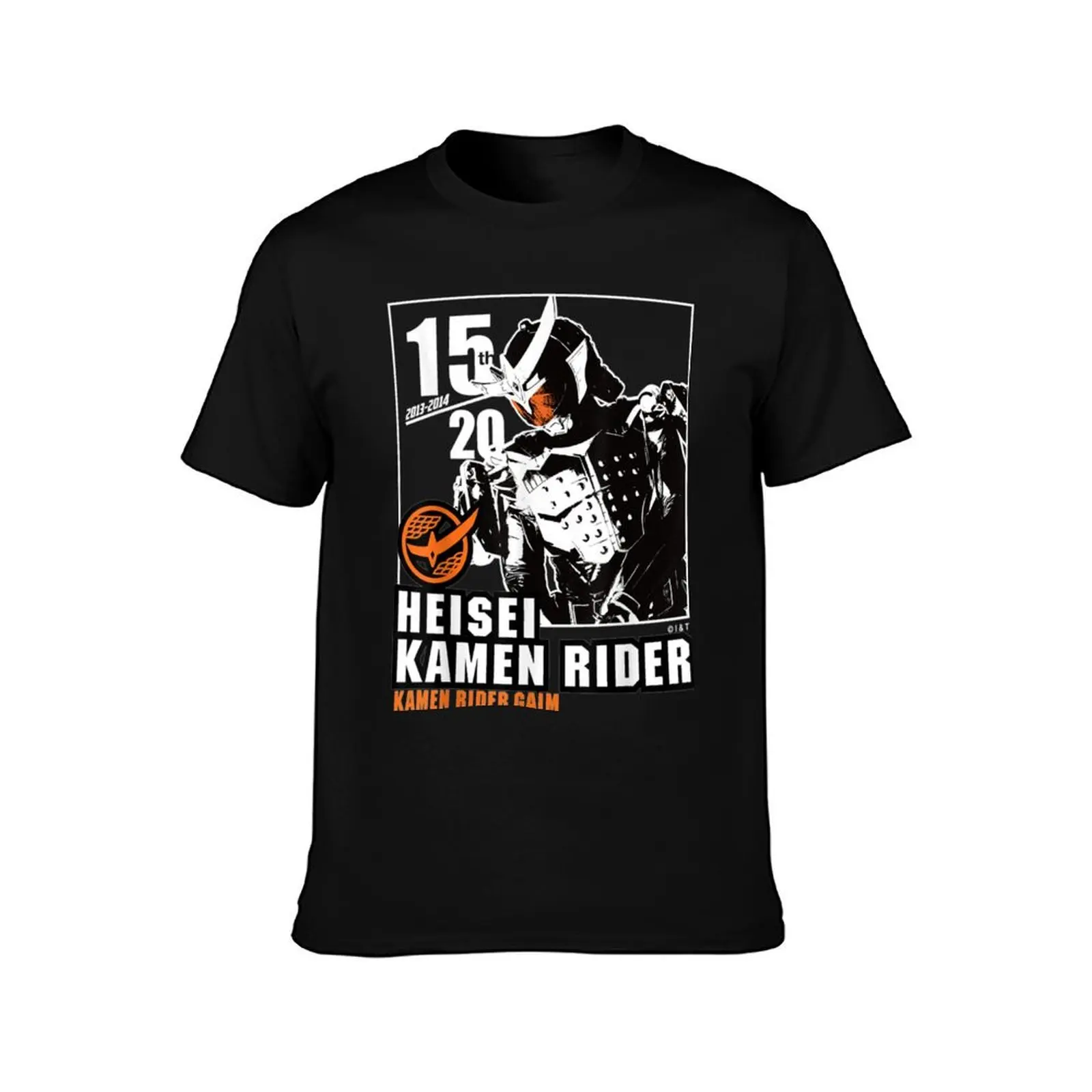 Kamen Rider Gaim Heisei Rider Anniversary T-Shirt, Summer Casual Cotton Tee, Oversized Streetwear Tops, Vintage Graphic Print