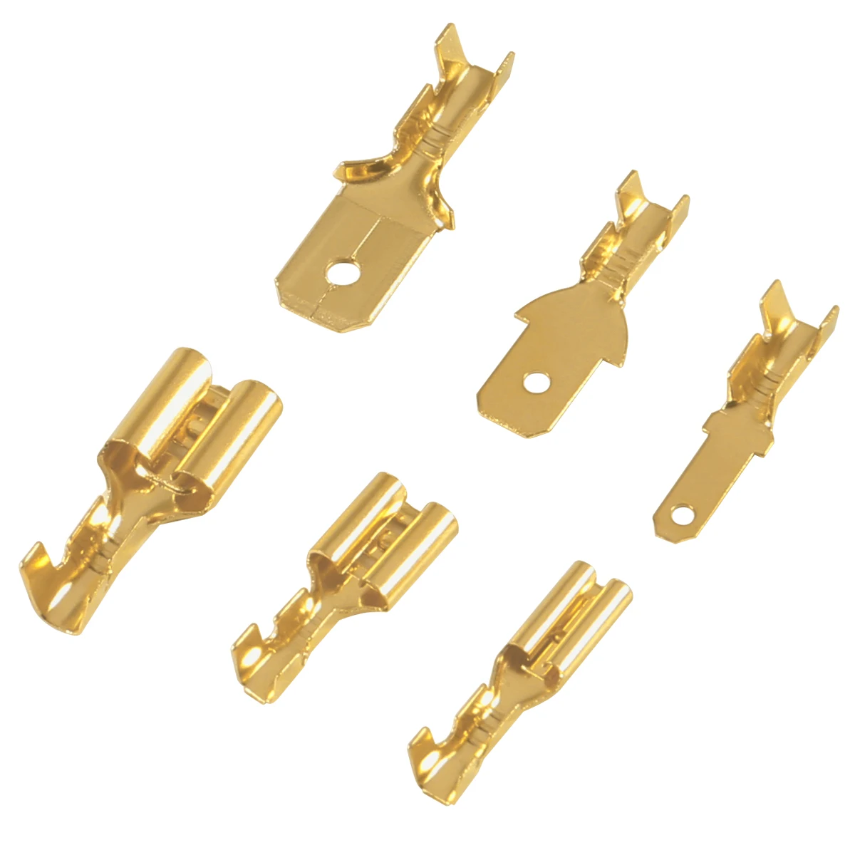 Connettore a filo maschio femmina isolato scatola da 270 pezzi 2.8/4.8/6.3mm terminali a crimpare elettrici connettori a forcella Termin Kit