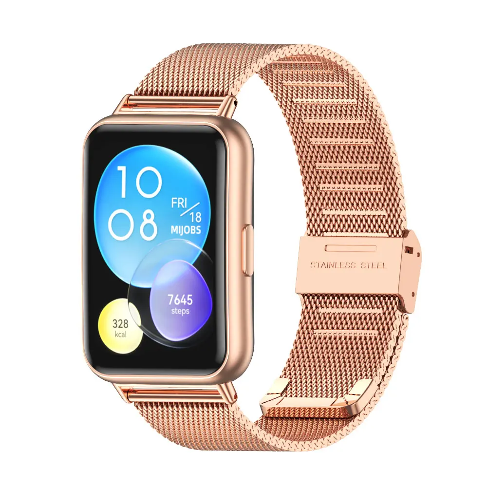 حزام لهواوي ساعة صالح 2 الفرقة سوار الذكية المعصم حزام الساعات استبدال المعادن Correa fit2 الفرقة Pulsera اكسسوارات