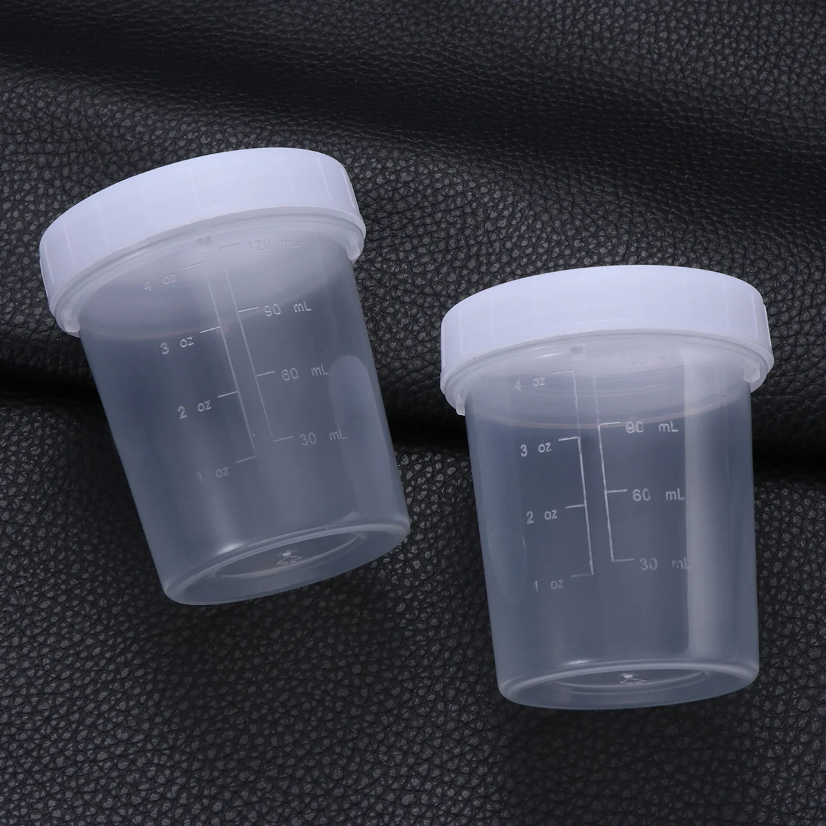 

2Pcs 120ml Specimen Cups Leakproof Plastic Urine Containers Medical Laboratory Sample Cups Pathology Cytology Preparation