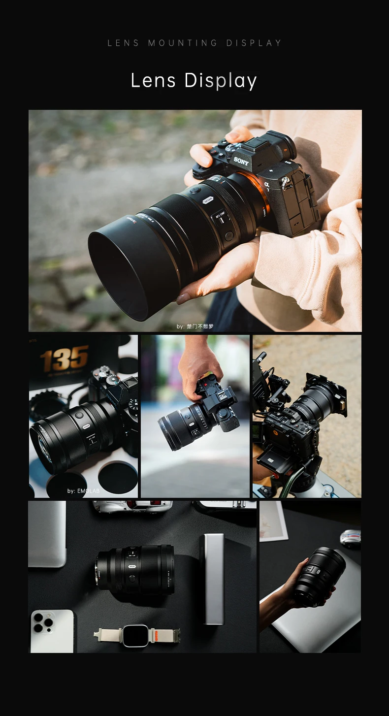 7Artisans AF 135mm F1.8 カメラレンズ フルフレーム オートフォーカス カメラレンズ ニコンZ、ソニーFE、Lマウントカメラ対応