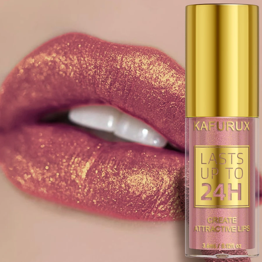 14 kleuren glitter metallic lip glazuur glanzende langdurige lipgloss waterdichte vloeibare lippenstift make-up lipolie lip tint cadeaus voor W