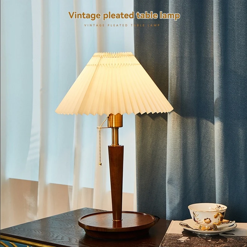 Small Lamp For Bedroom Livinroom Desk Lamp With Fabric Lamp Shade 3 Way Dimmable Simple Design Mother's Day Gift US Plug