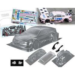 1 10 Benz DTM corpo trasparente con ala posteriore + fibbie luminose per su strada Rc Drift Car Tamiya tt02 tt01 Kyosho Fazer MST Hsp 94123