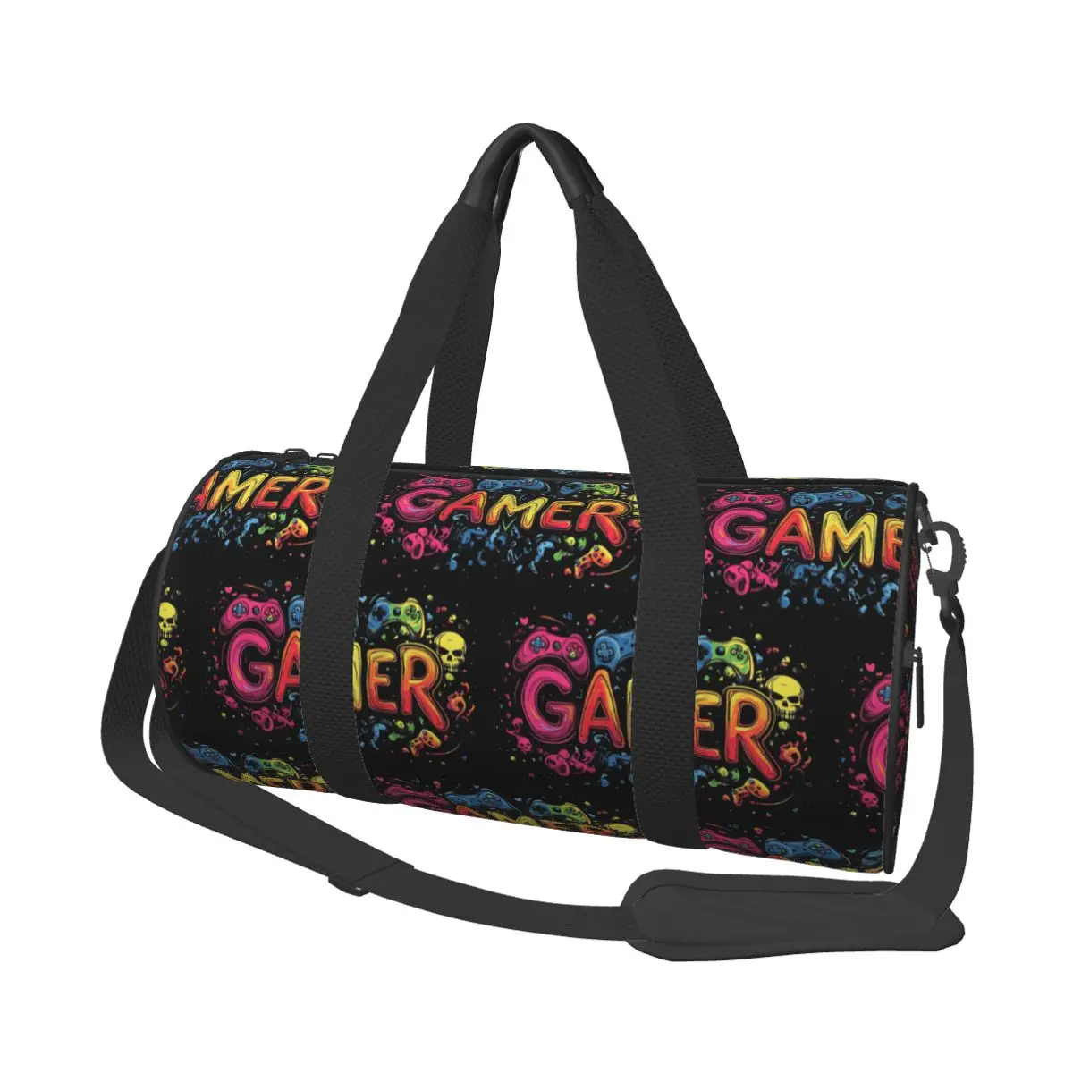 

Gamer Controller Video Game Gaming Gamepad Large Duffle Gym Bag Multi-Functional Duffle Travel Bags Handbags Fitness bag
