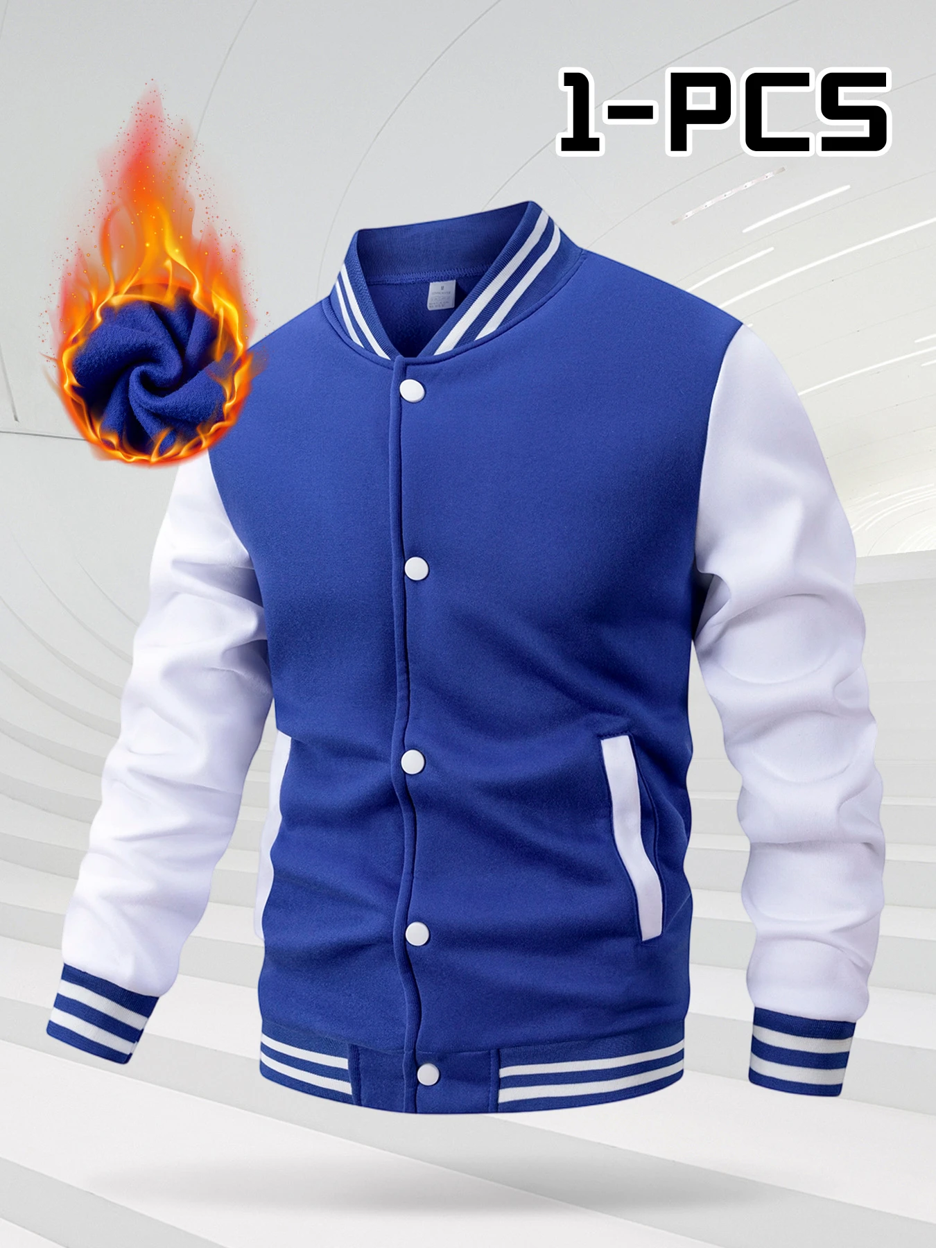 Men'S Warm Baseball Uniform for Autumn and Winter, Jacket To Wear with School Uniforms At The Start of The School Season