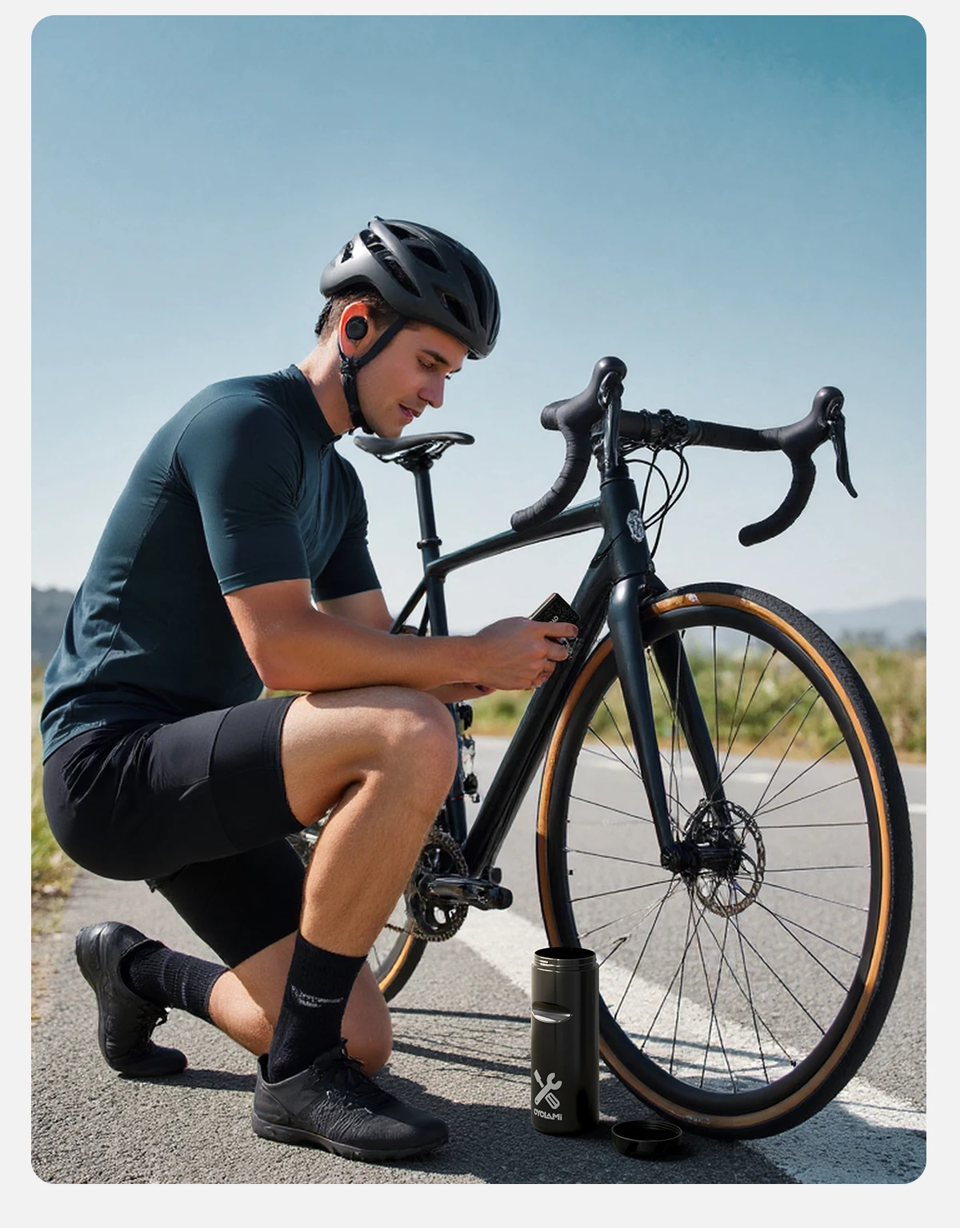 CYCLAMI Tragbare Radfahren Werkzeug Box MTB Road Fahrrad Kapsel Boxen Tragen Flasche Käfig Lagerung Reparatur Tool Kit Fahrrad Rahmen Ausrüstung – Detail 8