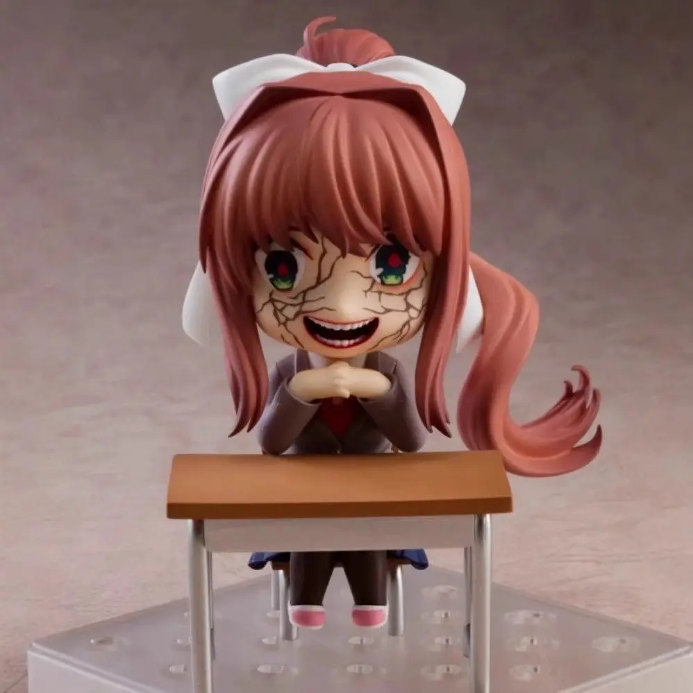 Anime Doki Doki Literature Club Q Version #2283 Yuri #1817 Monika #2250 Sayori #2077 Natsuki Action Figures Models Decor Gifts