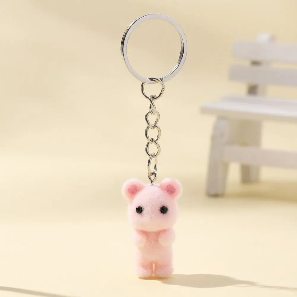 Cute Cartoon Resin Mouse Keychain Creative Fashion Phone Pendant Backpack Pendant Bag Accessories