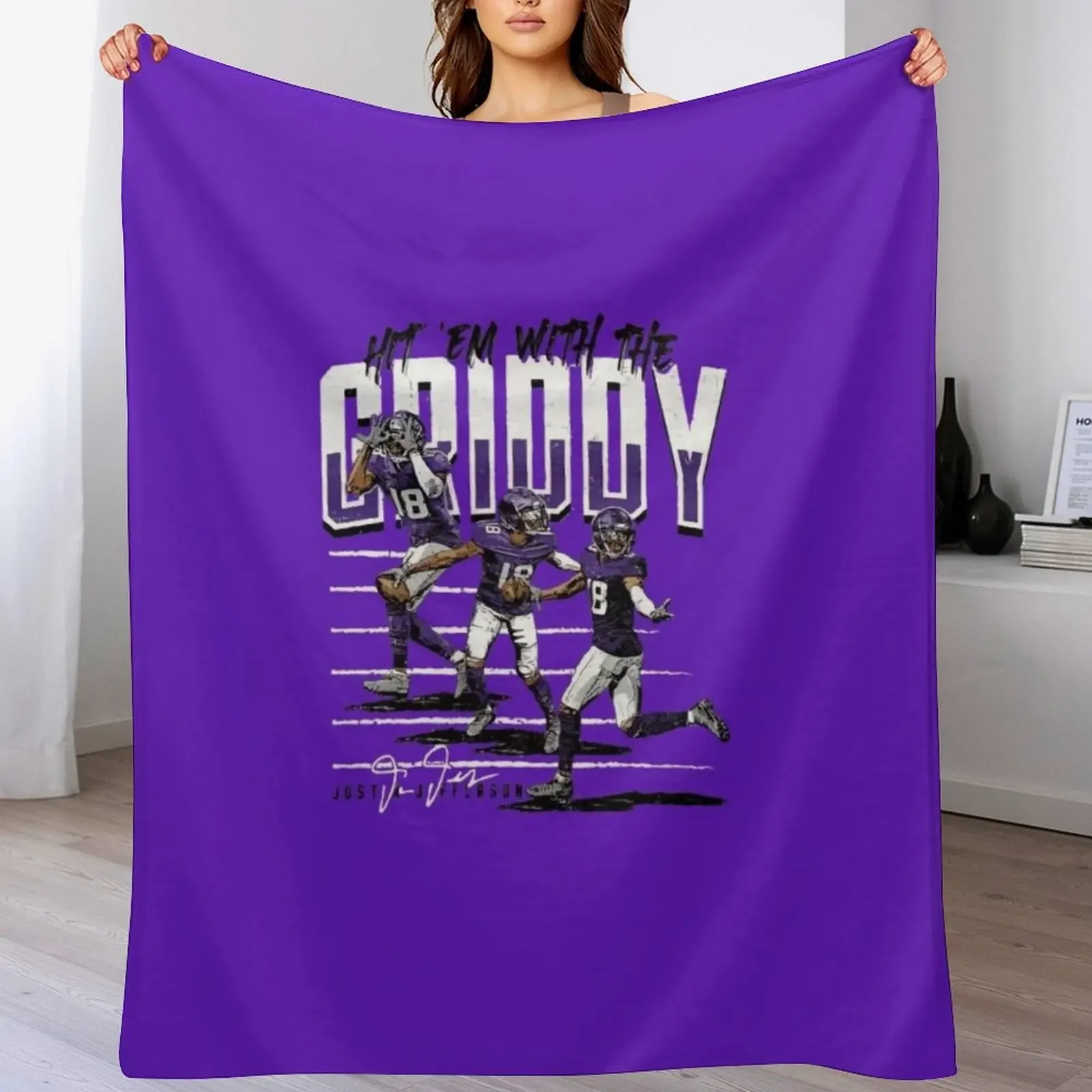 Griddy dance Throw Blanket Furry Soft Soft Beds Blankets