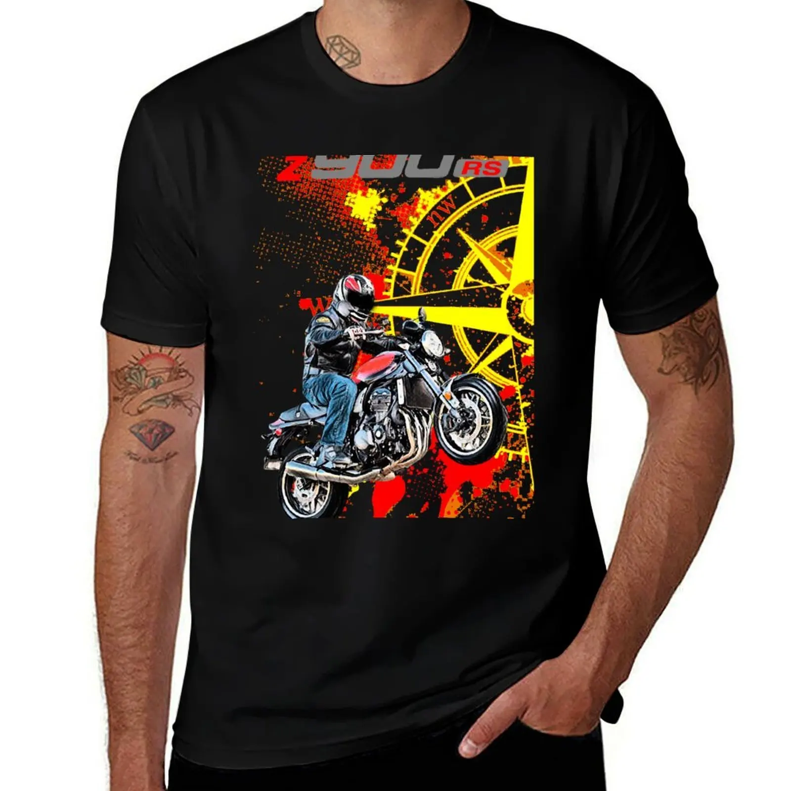 

Kawa z 9 RS cafe 900 T-Shirt t shirt man cotton printed t shirts for man T-Shirt