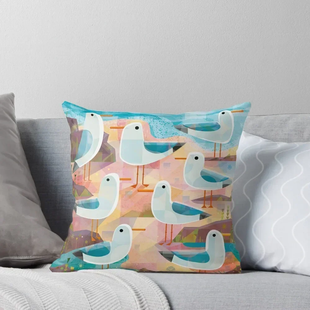 

Seagulls on a Sunlit Shore Throw Pillow Cushion Child christmas decorations 2025 sleeping pillows pillow