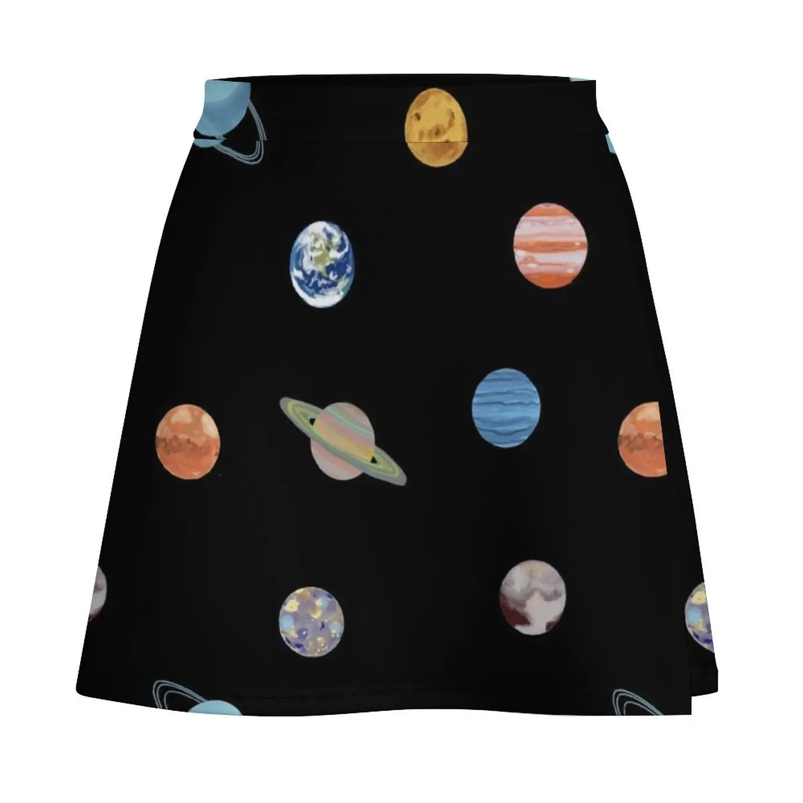 Planet Polka Dots Mini Skirt novelty in clothes short skirt for women Mini Skirt