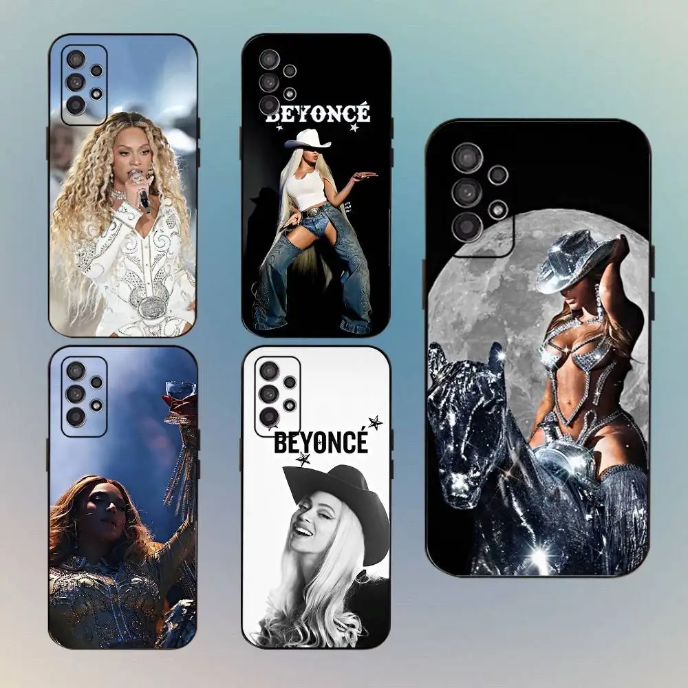 

Singer B-Beyoncé Phone Case For Samsung Galaxy A13,A21s,A22,A31,A32,A52,A53,A71,A80,Soft Black Shell