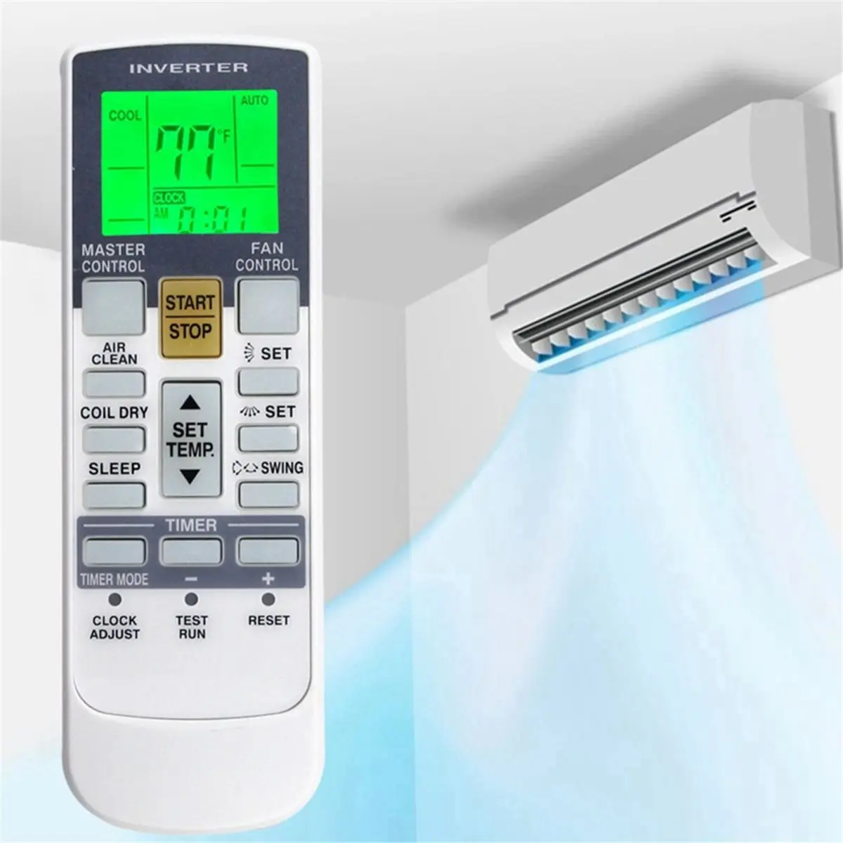 Update. AR-RY12 Replace Remote For Fujitsu Air Conditioner AR-RAH2U AR-RAH1U AR…