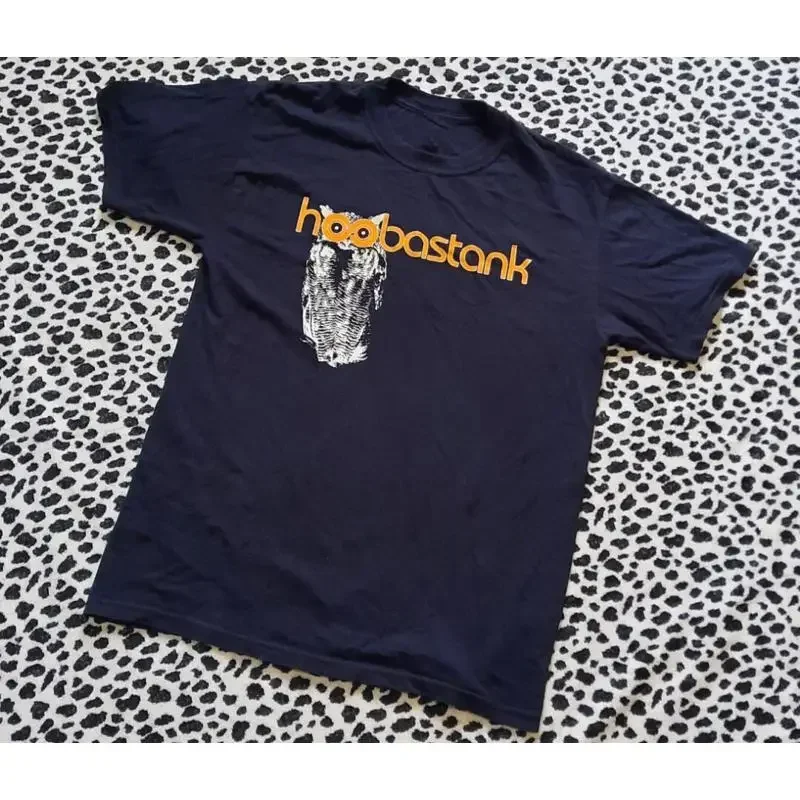 Vtg Hoobastank Band Tour Concert Cotton Black Full Size T Shirt J659