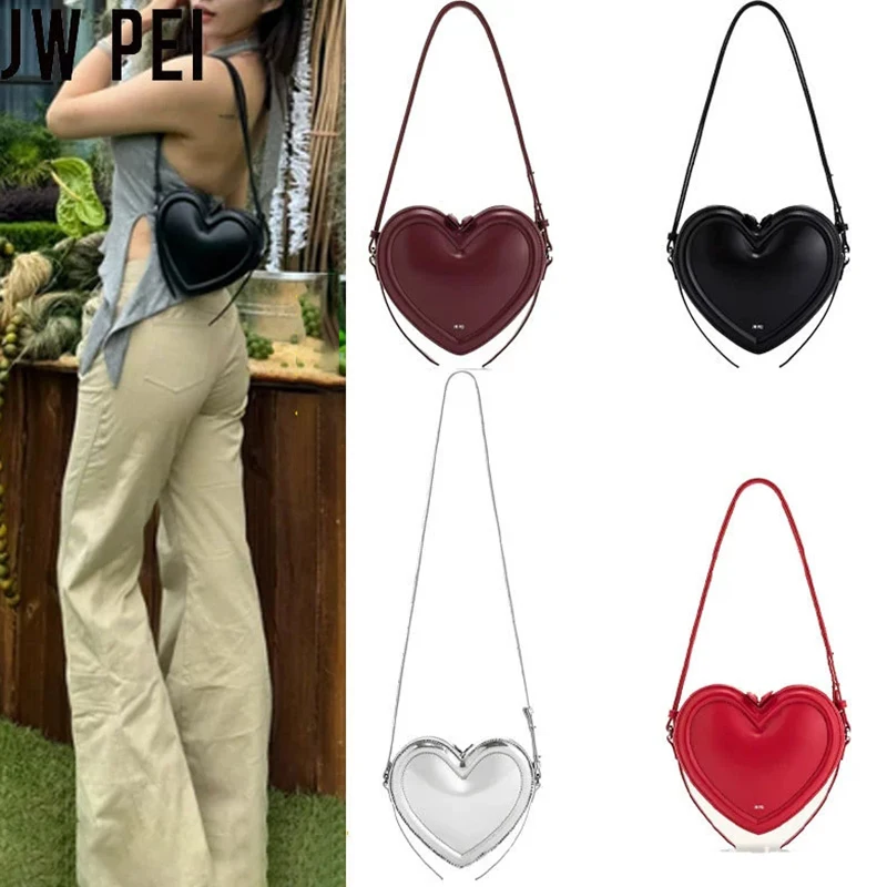 2026 Summer New Fashionable Versatile Heart shaped Bag Commuter Single Shoulder Crossbody Bag