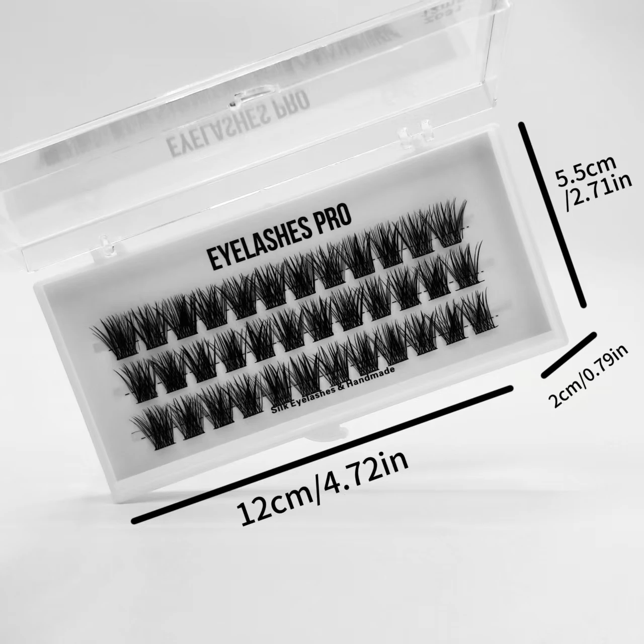 Z031DIY Hand Made Eyelash Extension Segmented Flase Lashes  Lash Bundles Soft Ribbon Strip Eyelashes Makeup Lashes NEW