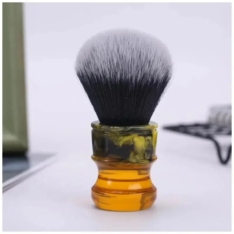 2026 Yaqi Sagrada Familia 24MM Men Resin Handle Synthetic Fibre High Quality Wet Shave Brushes Black White Tuxedo
