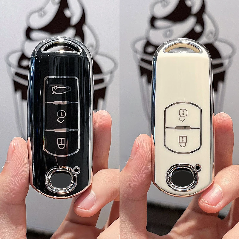 Soft TPU Car Key Cover for Mazda Models