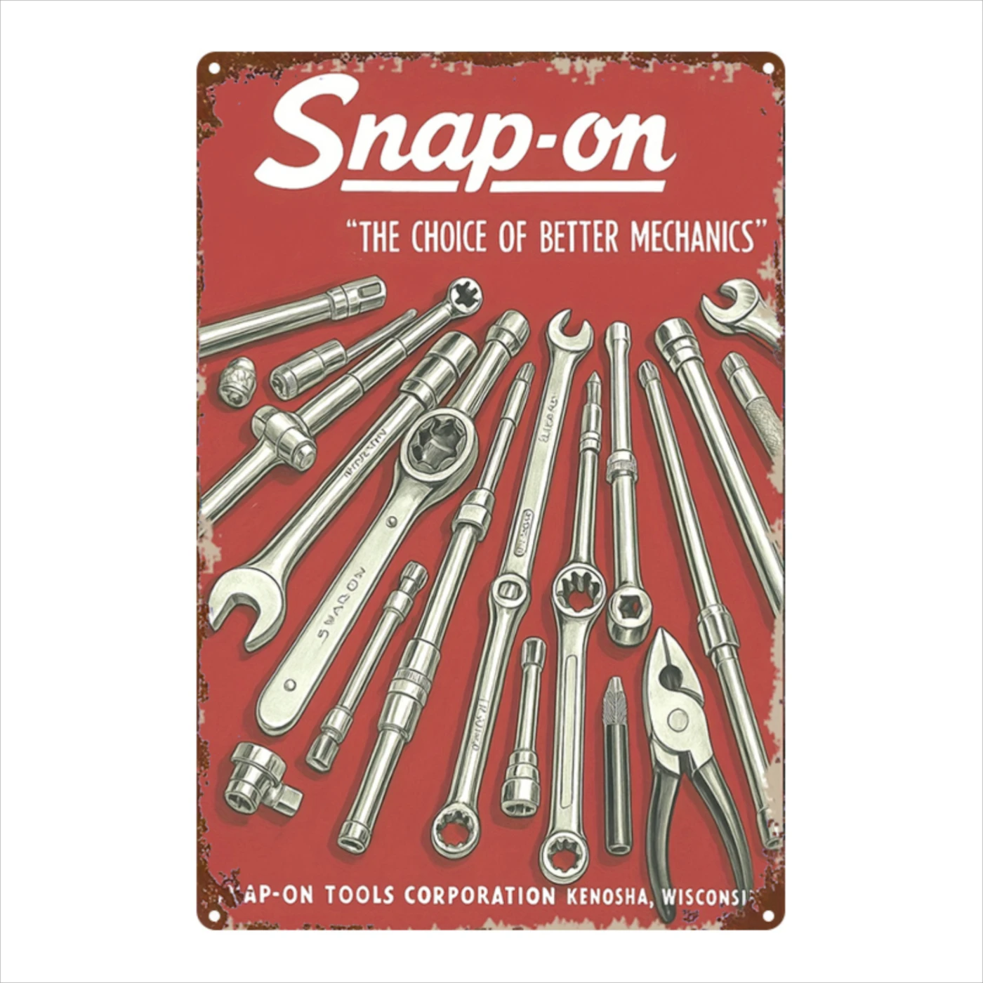 Home Bar Set - 2D Flat, 1pc, Metal Sign, Snap-On