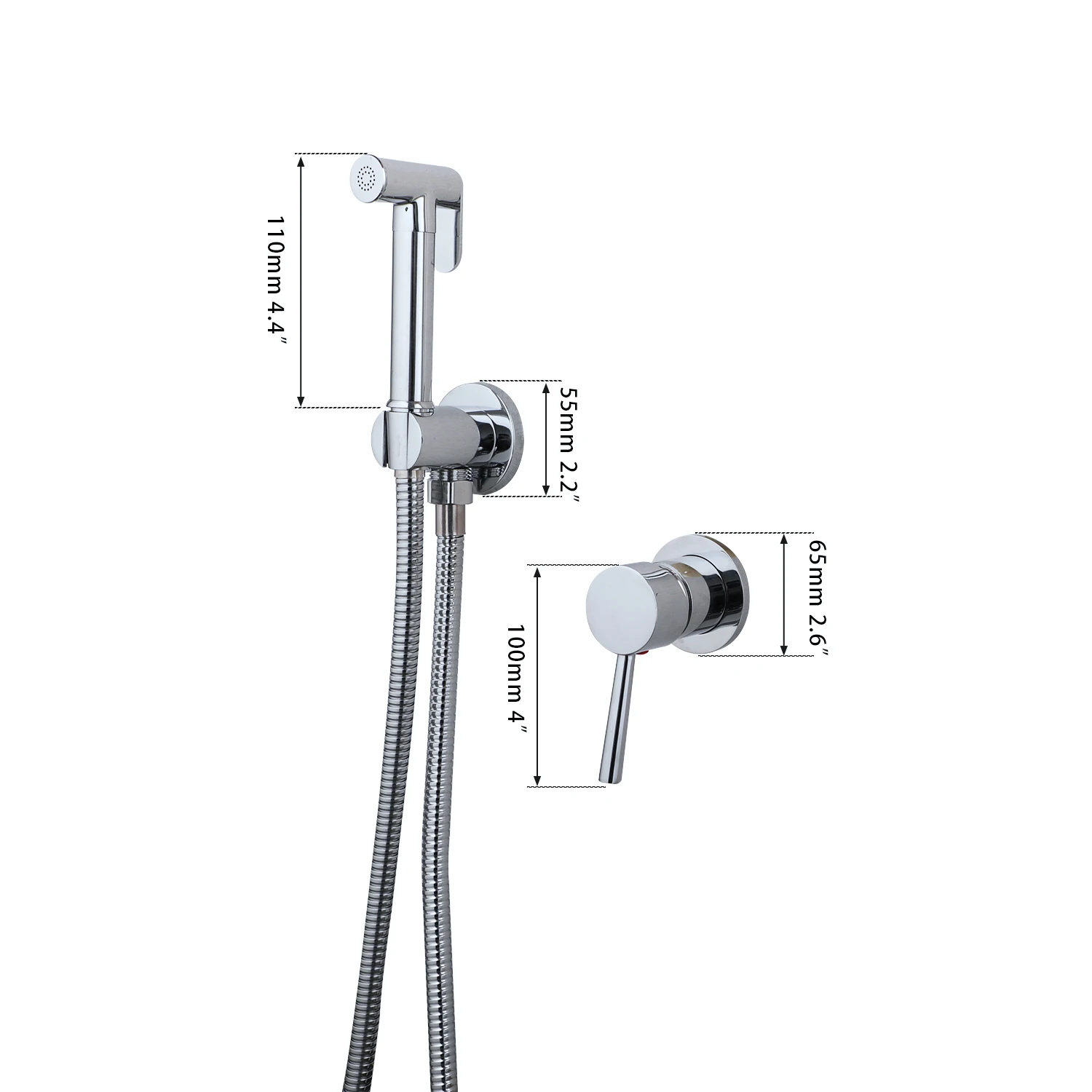 Imagem -06 - Zappo-pulverizador de Bidé de Portátil para Banheiro Água Morna Pulverizador Manual com Latão Válvula de Mistura Quente e Fria Aço Inoxidável