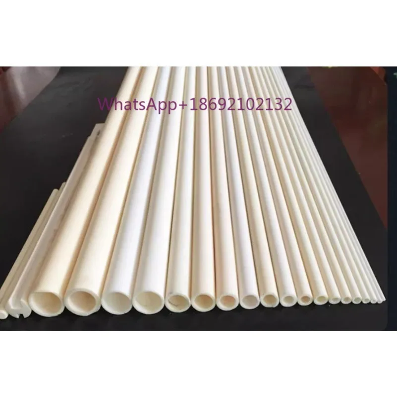 Al2o3 Alumina Ceramic Tube Aluminum Oxide High Temperature Resistant Insulation Hollow Thermocouple Ceramic Tube