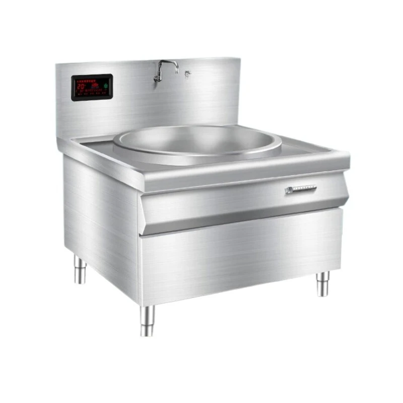 

Electromagnetic large pot stove Commercial high-power electric wok 304 stainless steel school canteen restaurant beef