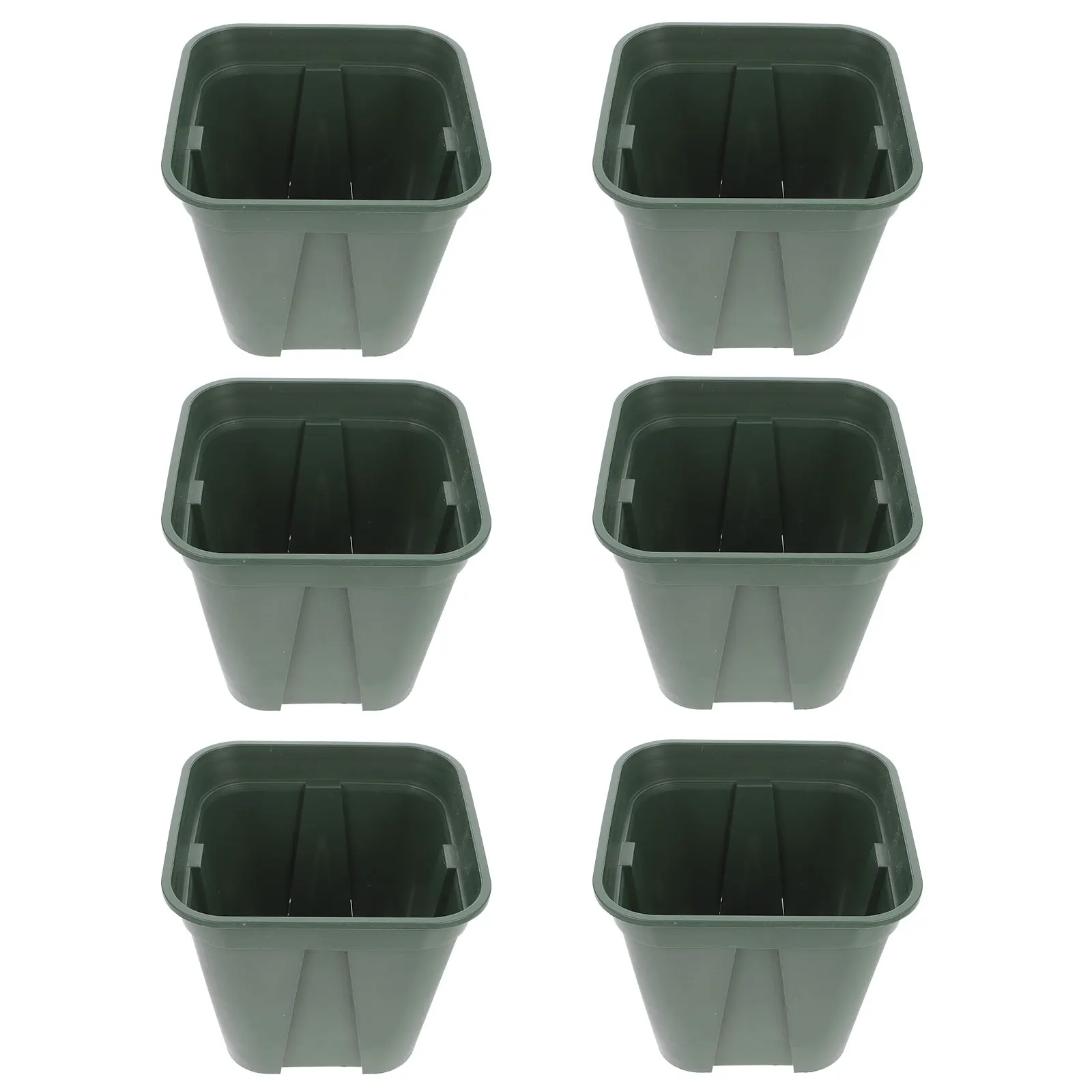 

6 Pcs Root Control Pot Flowerpot Pots Plants Gardening Container Breathable Flowerpots Clematis Planters Square