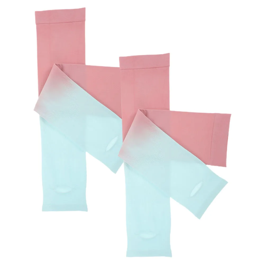 

Cooling Arm Cover Silk Sleeve Gloves Sun Protection UV Cooling Arm Cover For Summer Cycling Sports Women