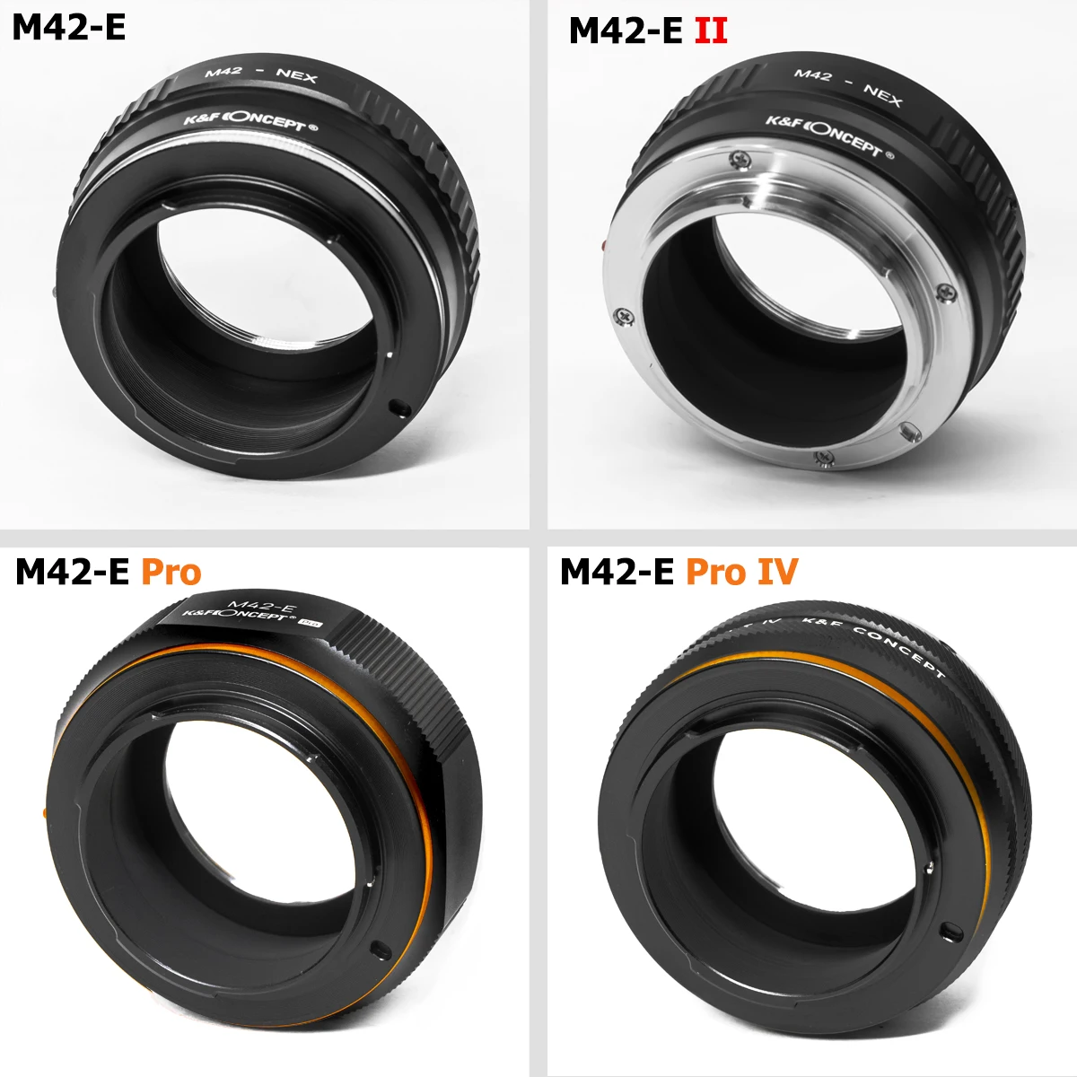 K&F Concept M42 Screw Mount Lens to Sony E Lens Adapter for Sony a5000 a6000 a6400 A7C A7C2 A1 A9 A7S A7R2 A73 A7R4 A7R5 Camera